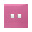 Trendi Switch Trendi Switch 2 Gang RJ45 Cat 6 Modern Designer PC Ethernet Socketin Candy Pink 1