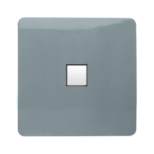 Trendi Switch Trendi Switch 1 Gang RJ45 Cat 6 Modern Designer PC Ethernet Socketin Cool Grey