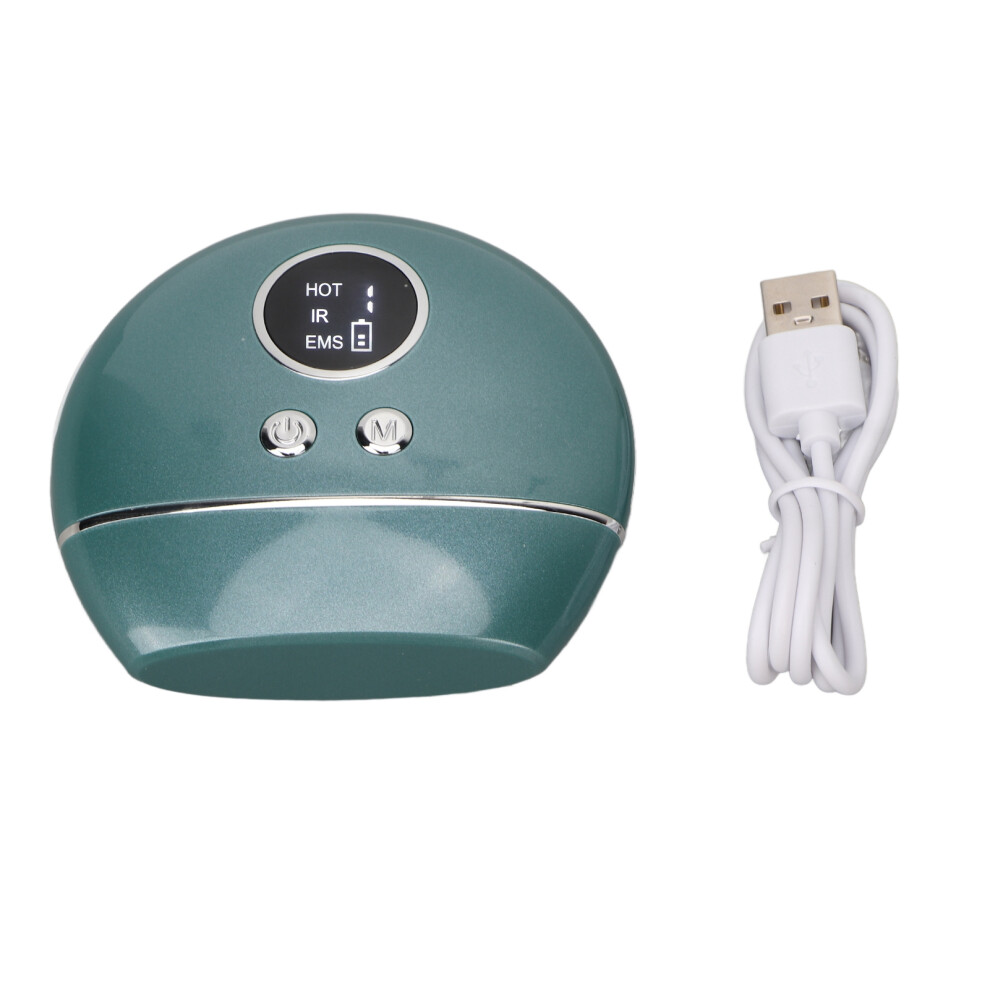 Green Electric Gua Sha Massager With Colorful Lights & 500Mah Battery