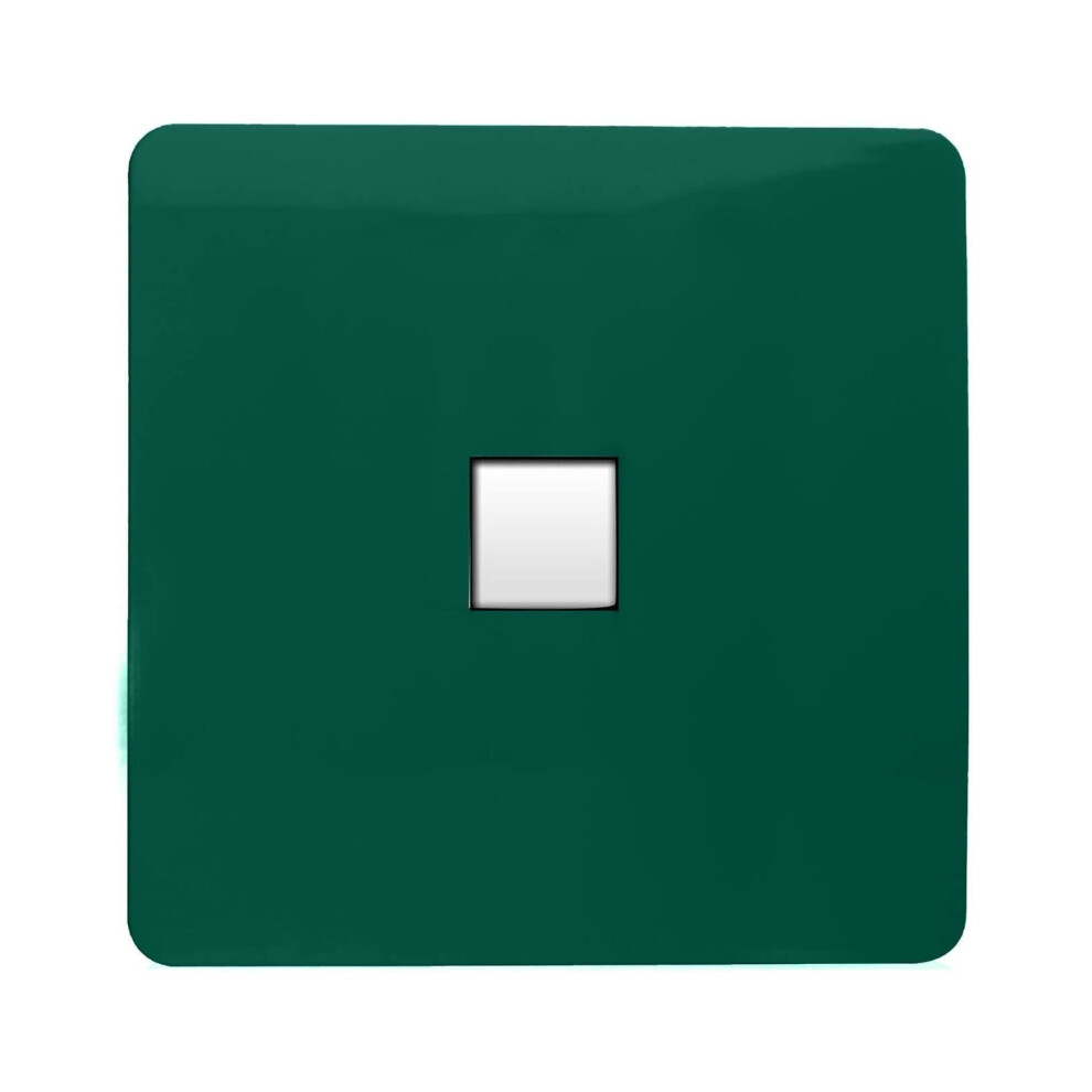 Trendi Switch Dark/Green 1 Gang Rj45 Cat 6 Modern Designer Pc Ethernet Socket In Forest - Image 3