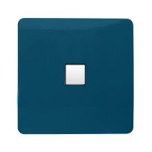 Trendi Switch 1 Gang RJ45 Cat 6 Modern Designer PC Ethernet Socketin Midnight Blue