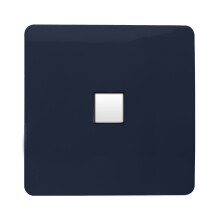 Trendi Switch 1 Gang RJ45 Cat 6 Modern Designer PC Ethernet Socketin Navy Blue