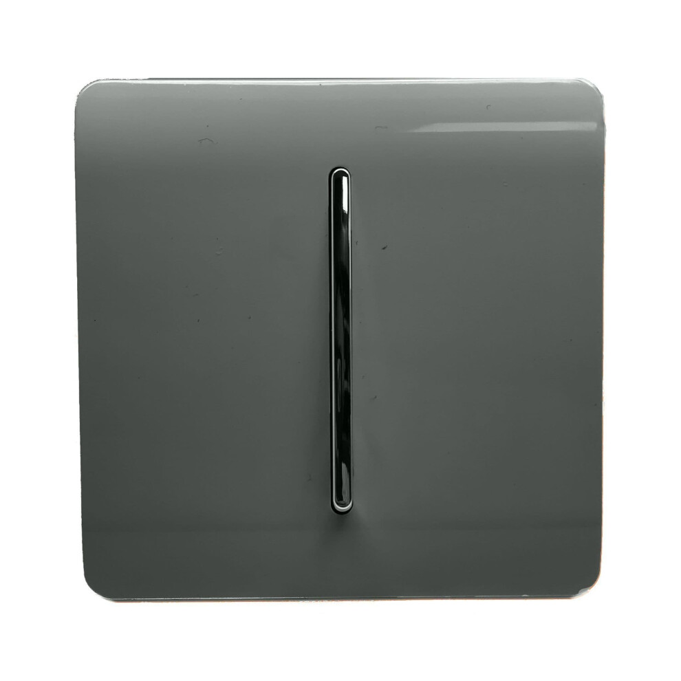 Trendi Switch 10A Triple Pole Bathroom Fan Isolator Switchin Charcoal Grey