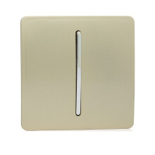 Trendi Switch 10A Triple Pole Bathroom Fan Isolator Switchin Champagne Gold
