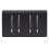 Trendi Switch Trendi Switch 4 Gang Light Switch (2x 1 or 2 Way & 2 x Intermediate)in Matt Black 1