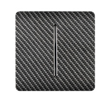 Trendi Switch 10A Triple Pole Bathroom Fan Isolator Switchin Carbon Fibre