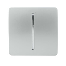 Trendi Switch 10A Triple Pole Bathroom Fan Isolator Switchin Platinum Silver