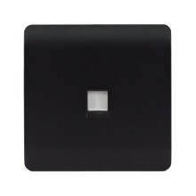 Trendi Switch 1 Gang RJ45 Cat 6 Modern Designer PC Ethernet Socketin Matt Black