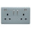 Trendi Switch Trendi Switch 2 Gang USB 3100mA Plug Socketin Cool Grey 1