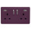 Trendi Switch Trendi Switch 2 Gang USB 3100mA Plug Socketin Plum Purple 1