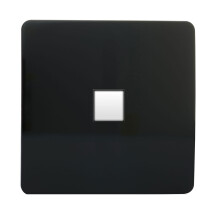 Trendi Switch 1 Gang RJ45 Cat 6 Modern Designer PC Ethernet Socketin Piano Black
