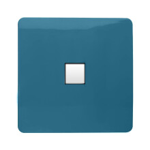 Trendi Switch 1 Gang RJ45 Cat 6 Modern Designer PC Ethernet Socketin Ocean Blue