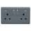 Trendi Switch Trendi Switch 2 Gang USB 3100mA Plug Socket in Warm Grey 1