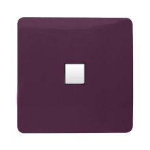 Trendi Switch 1 Gang RJ45 Cat 6 PC Ethernet Socket in Plum Purple