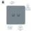 Trendi Switch Trendi Switch 2 Gang F-Type Satellite Television Socket in Cool Grey 2