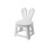 Bunny L blanco taburete plegable - plástico ligero 2