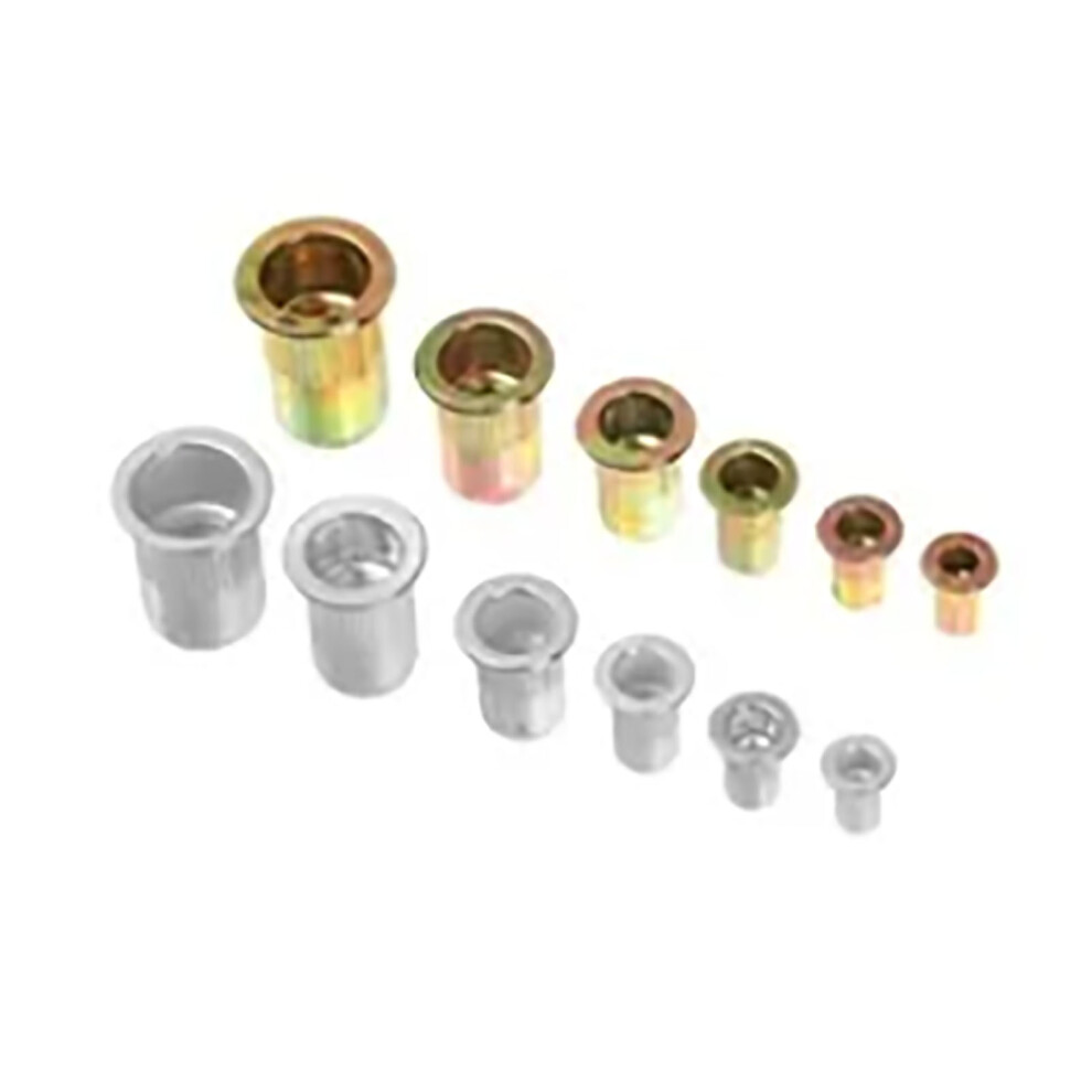 300 Pcs Rivet Nut Kit M3-M10 Zinc & Aluminum Fastening Assortment 8071332512723