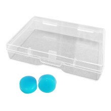 12 piezas de tapones para oídos suaves de arcilla especial diámetro 0,8 cm azul