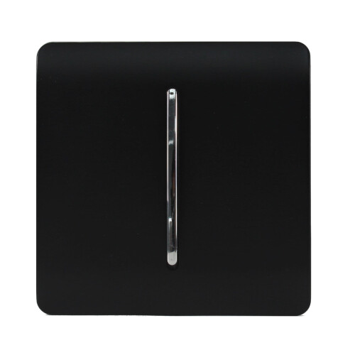 Trendi Switch Trendi 10A Triple Pole Bathroom Fan Isolator Switch in Matt Black