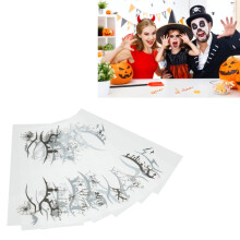 8 Blätter Halloween-Eyeliner-Aufkleber, Schwarze Fledermaus