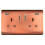 Trendi Switch Trendi Switch 2 Gang USB 3100mA Plug Socket in Copper 1