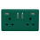 Trendi Switch Trendi Switch 2 Gang USB 3100mA Plug Socket in Dark Forest Green 1