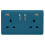 Trendi Switch Trendi Switch 2 Gang USB 3100mA Plug Socket in Ocean Blue 1