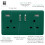 Trendi Switch Trendi Switch 2 Gang USB 3100mA Plug Socket in Dark Forest Green 2