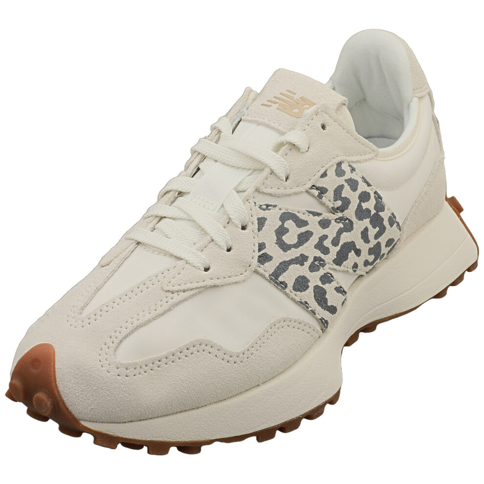 New Balance 327 Womens Fashion Trainers in White Leopard - 8.5 UK