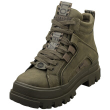 (7) Buffalo Aspha Nc Mid Vegan Womens Ankle Boots in Khaki