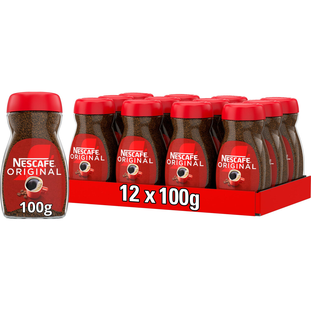 Nescafe Nescaf? Original Instant Coffee 100G, Rich Aroma, Full And Bold Flavour (Pack Of 12)