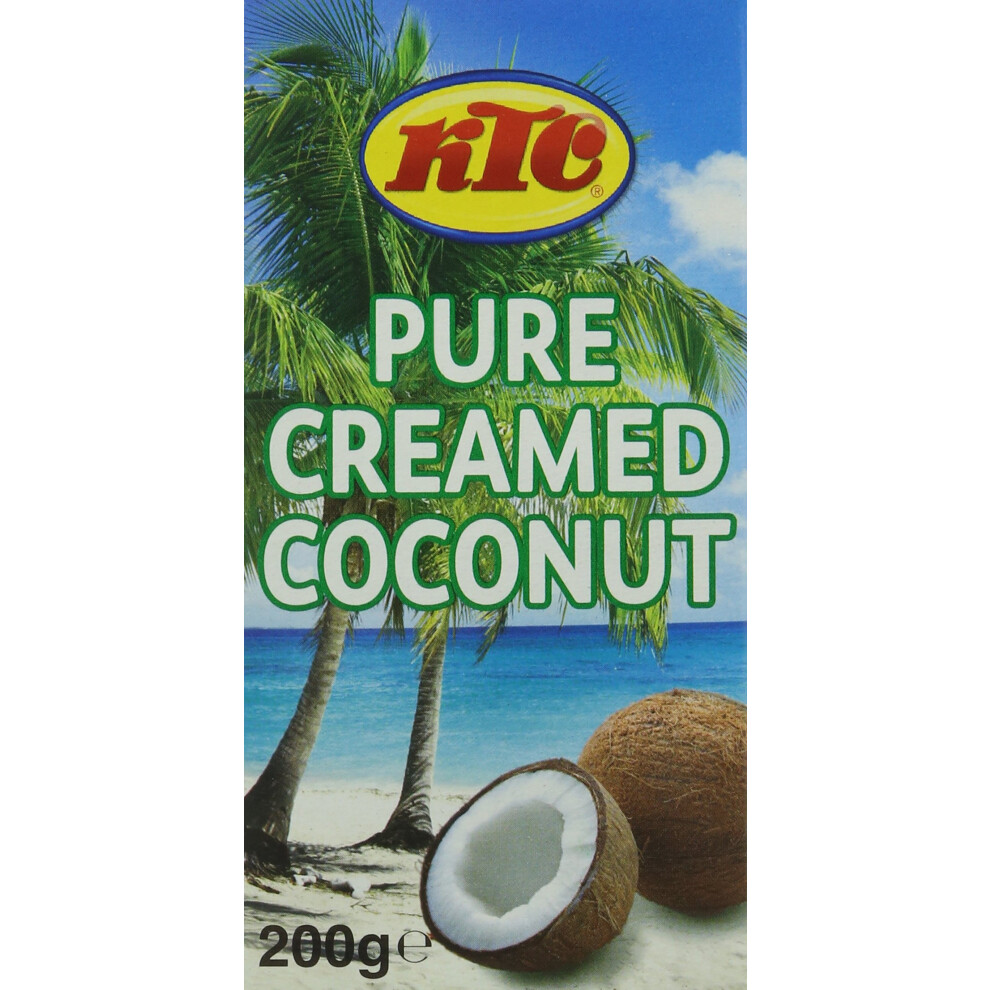 Ktc Pure Creamed Coconut 200G, Pack Of 40