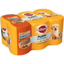 Pedigree Canned Puppy Food in Jelly 6 x 400 g (Pack of 4, Total 24 Cans)