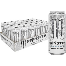 (24 Pack) Monster Energy Zero Ultra White Drink 473 ml