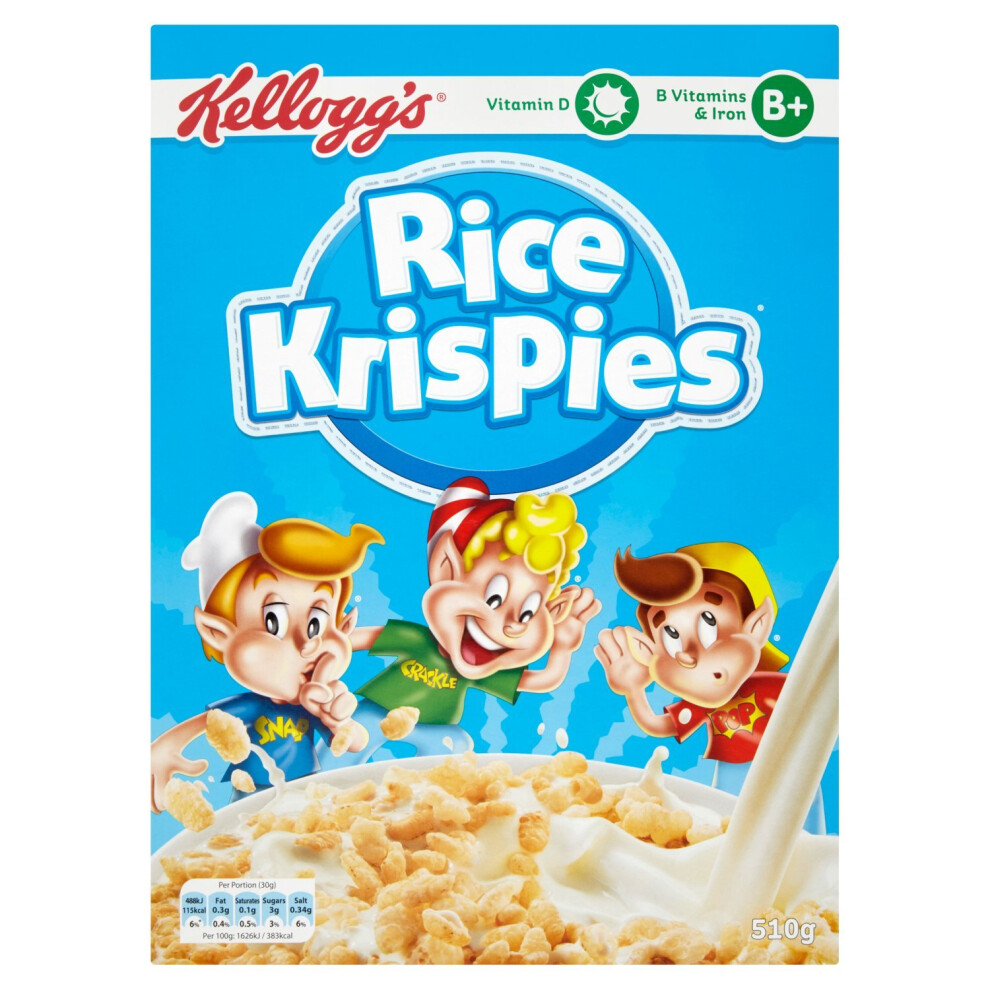 Kelloggs Kellogg's Rice Krispies Cereal 510 G (Pack Of 7)