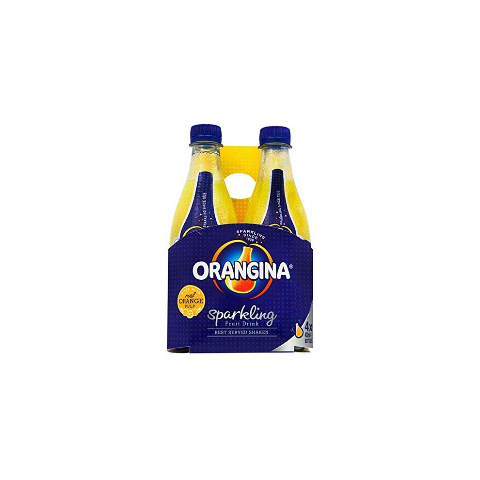 Orangina Sparkling Fruit Drink 4 X 420Ml (Pack Of 6)