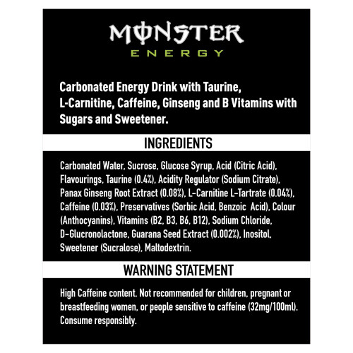 Monster Energy Drink Can 500 ml (Pack of 24) 2
