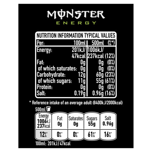 Monster Energy Drink Can 500 ml (Pack of 24) 1
