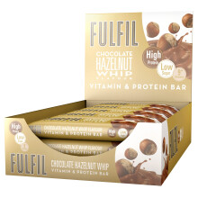 Fulfil Vitamin and Protein Bar (15 x 40 g Bars) ? Chocolate Hazelnut Whip Flavour ? 15 g High Protein, 9 Vitamins, Low Sugar