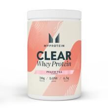 Myprotein Clear Whey Protein Isolate Powder - Peach Tea - 488g - 20 Servings - Cool and Refreshing Whey Protein Shake Alternative - 20g Protein and 4g