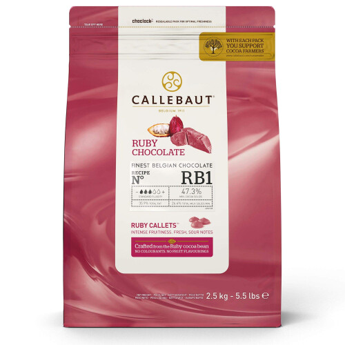 Callebaut Callebaut Ruby Chocolate 'RB1' Callets - 4x2.5kg