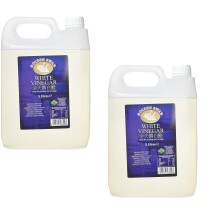 Red Rickshaw White Vinegar for Cleaning, Pickling, Marinating & Cooking - Distilled White Vinegar- 5 Litre Bottle - Produced in The UK (8 Pack)