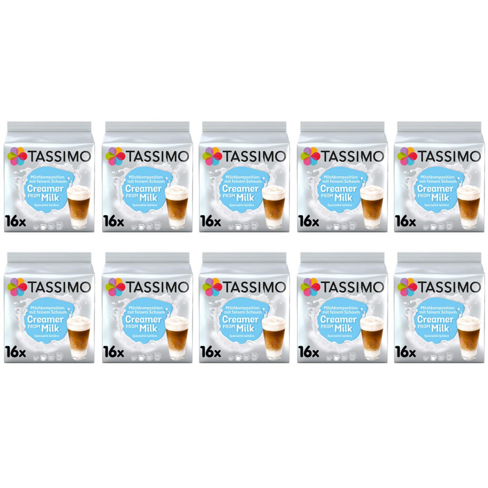 Tassimo Milk Creamer Pods - 10 Packs (160 Servings)