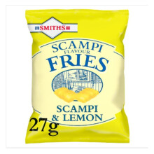 Smiths Scampi & Lemon Snacks 27g x Case of 24