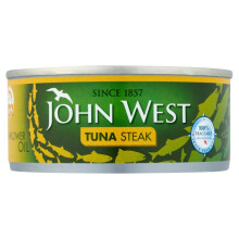 2 x John West Tuna Steak in Sunflower Oil 12 x 160g