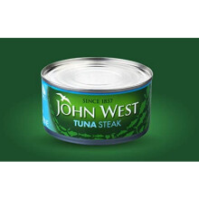 2 x John West Tuna Steak in Brine 12 x 160g