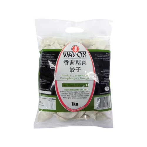 Way On Frozen Pork & Coriander Dumpling 1kg