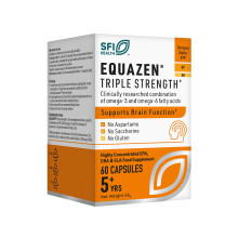 EQUAZEN Triple Strength Capsules | Omega 3 & 6 Supplement | Blend of DHA, EPA & GLA | Supports Brain Function | Suitable from 5 Years Old to Adults |