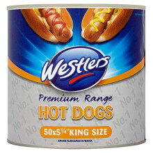 Westlers Premium Range 50 Hot Dogs King Size - Pack of 2