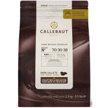 Callebaut 70% Extra Bitter Dark Chocolate '38' Callets - 8x2.5kg